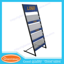 floor standing metal net brochure holder manufacturers